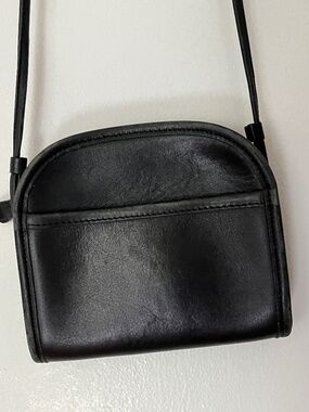 Vintage small black Coach cross-body bag